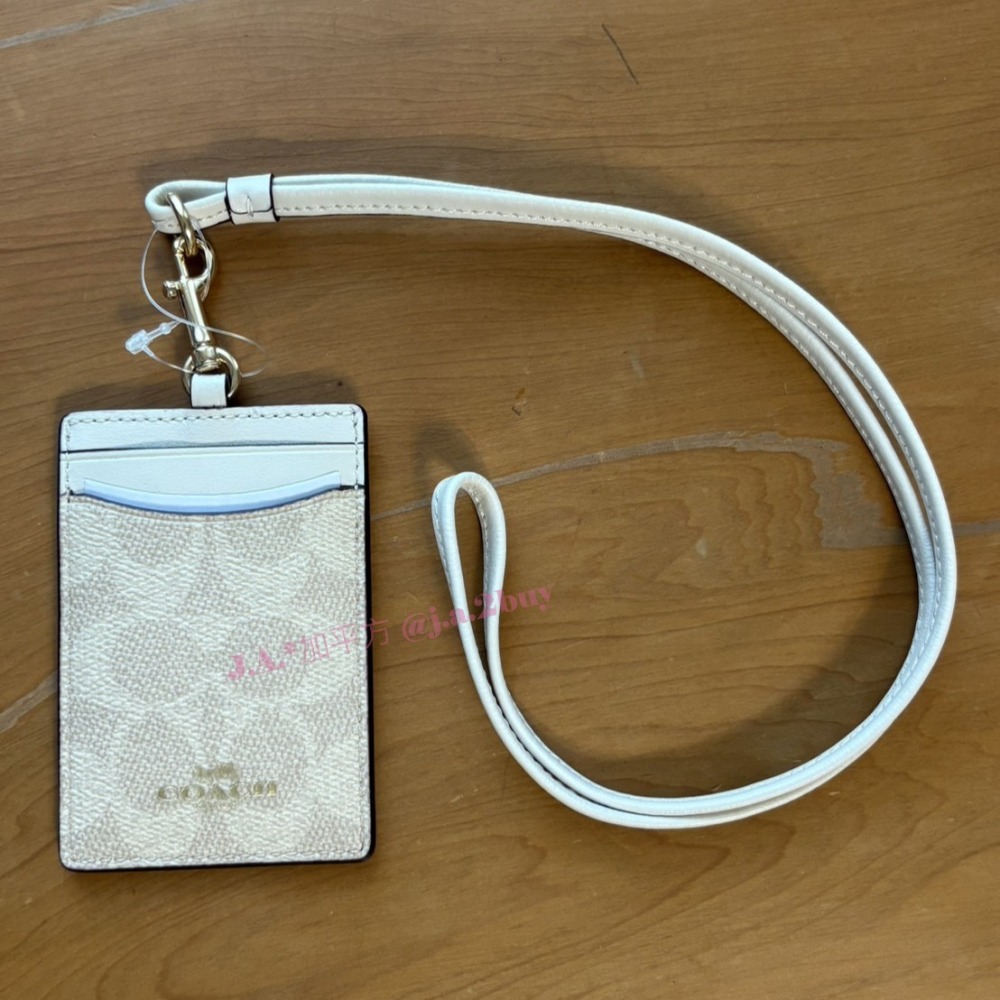 🍁J.A.²加平方🇨🇦代購🍁Coach PVC防刮皮革 證件套 識別證 掛帶可拆 卡夾❗️現貨❗️-細節圖2