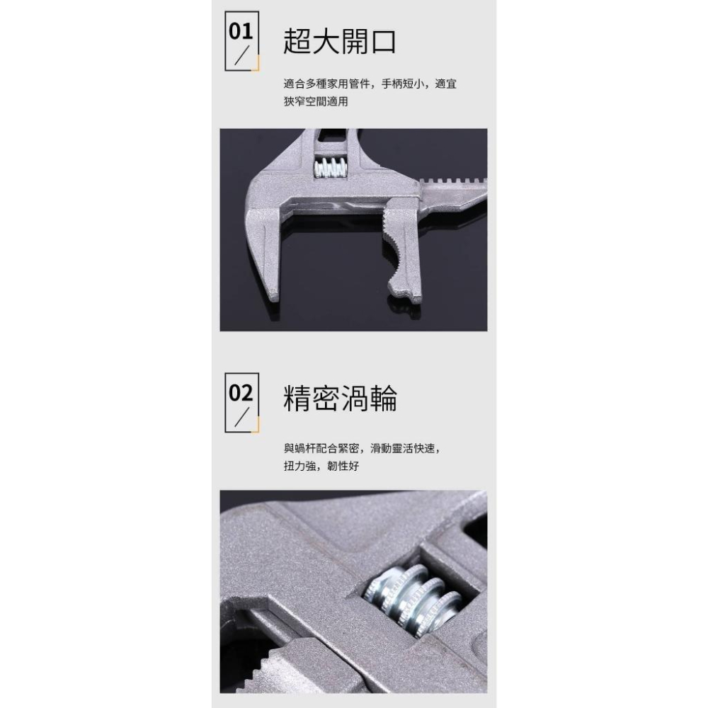 日宣小舖-正反兩用萬能扳手 總長約20公分-細節圖4