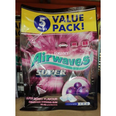 好市多商品-airewaves紫冰野莓無糖口香糖462公克