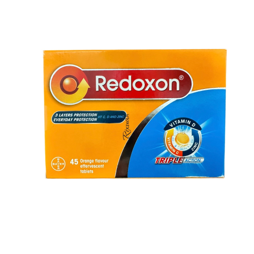 特價-Redoxon 力度伸 維他命C+D+鋅發泡錠(柳橙口味) 45錠 (15錠 X 3條)