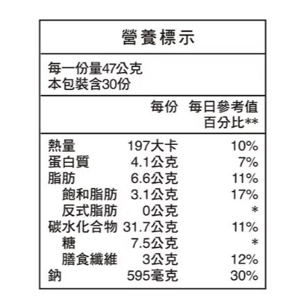 好市多商品-桂格 主廚燕麥片 金黃玉米濃湯風味 47公克 X 30包-細節圖2