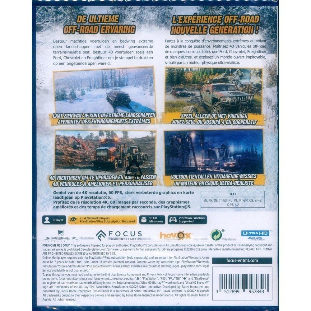 【一起玩】PS5 雪地奔馳 中文版 冰雪奔馳 Snowrunner Snow runner-細節圖3