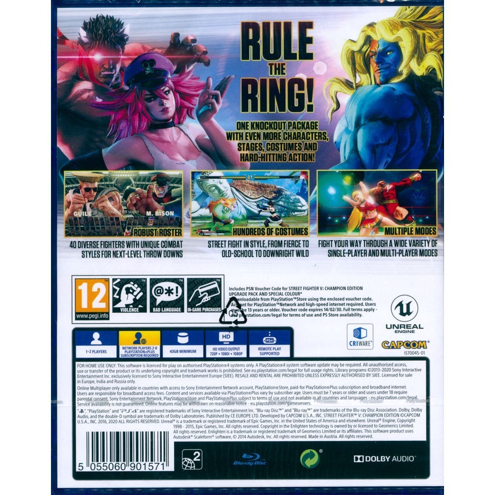 【一起玩】PS4 快打旋風 5 冠軍版 英日文版 Street Fighter V Champion Edition-細節圖3