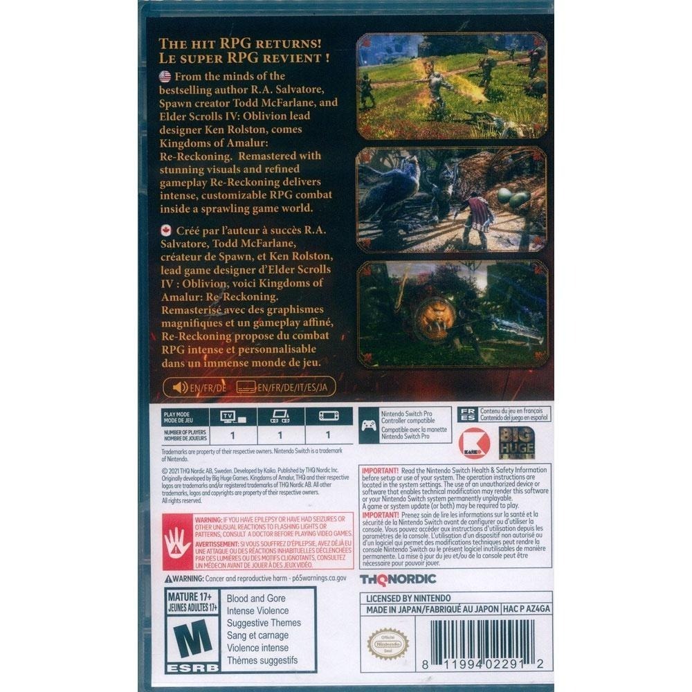 NS SWITCH 大地王國：罪與罰 強化完整版 中文美版 Kingdoms of Amalur 包含DLC 【一起玩】-細節圖3