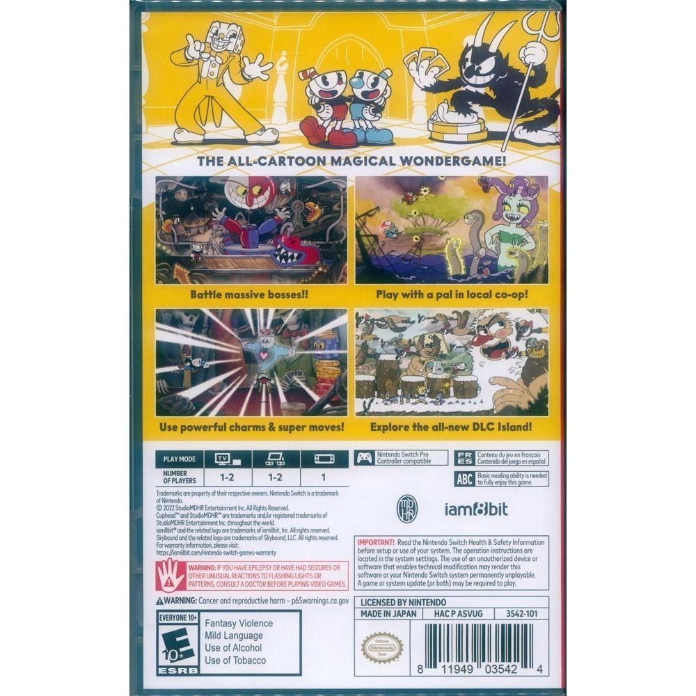 NS SWITCH 茶杯頭 中英日文美版 Cuphead 【一起玩】-細節圖3