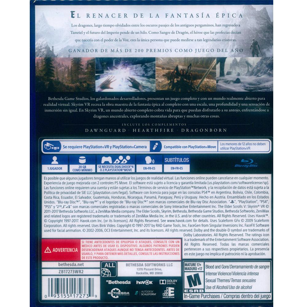 【一起玩】PS4 PSVR 上古捲軸5：天際 VR 英文美版 The Elder Scrolls V: Skyrim V - 一起玩電玩數位館 ...