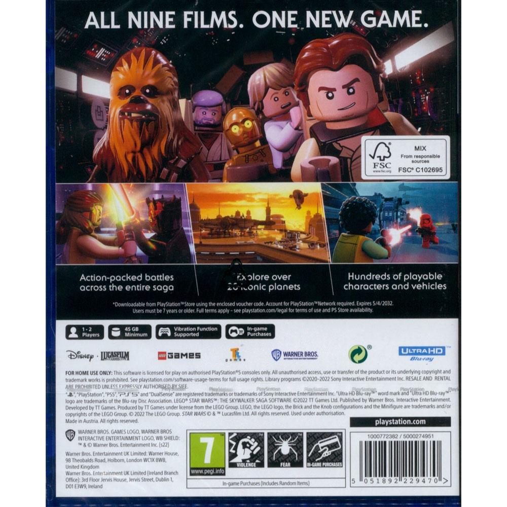 (一起玩) PS5 樂高星際大戰：天行者傳奇 英文歐版 附密碼表 LEGO Star Wars