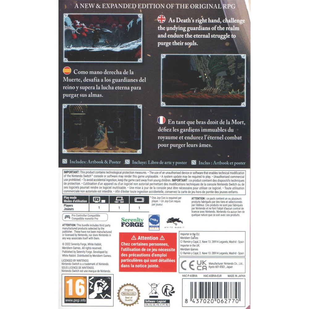 NS Switch 亡靈詭計：來世 英文歐版 Death＇s Gambit Afterlife (一起玩)-細節圖3