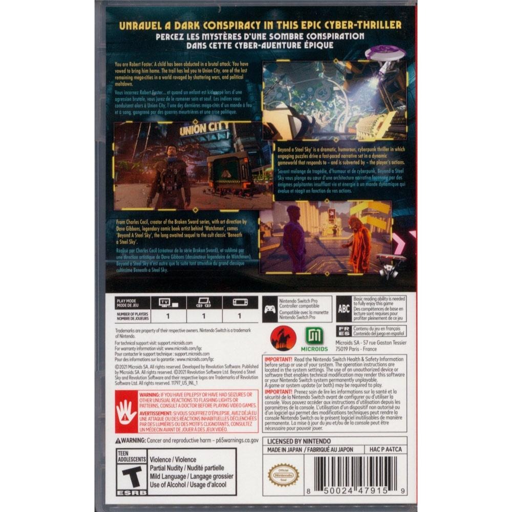 NS SWITCH 鋼鐵天空下 英日文美版 Beyond a Steel Sky (一起玩)-細節圖3