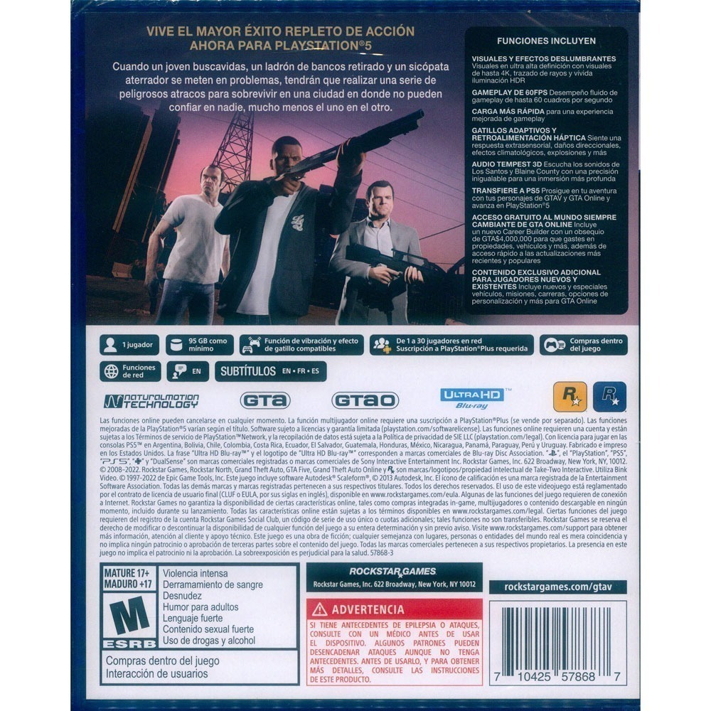 【一起玩】PS5 GTA5 俠盜獵車手5 中文版 grand theft auto V FIVE-細節圖3