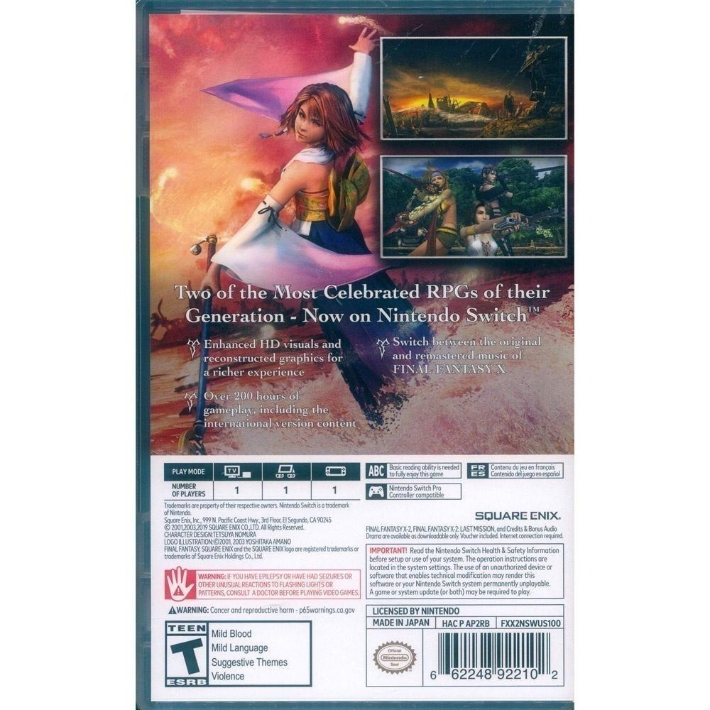 【一起玩】NS SWITCH 太空戰士 10+10-2 最終幻想 X X-2 HD 重製版 英日文美版 FF-細節圖3