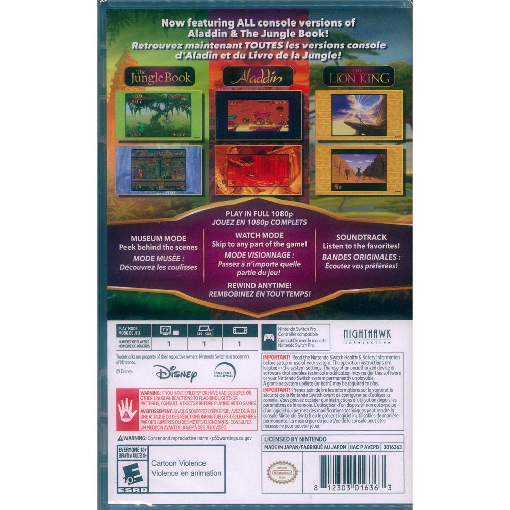 【一起玩】NS SWITCH 迪士尼經典遊戲三合一合輯：阿拉丁 獅子王 森林王子 英文美版 Disney Classi-細節圖3
