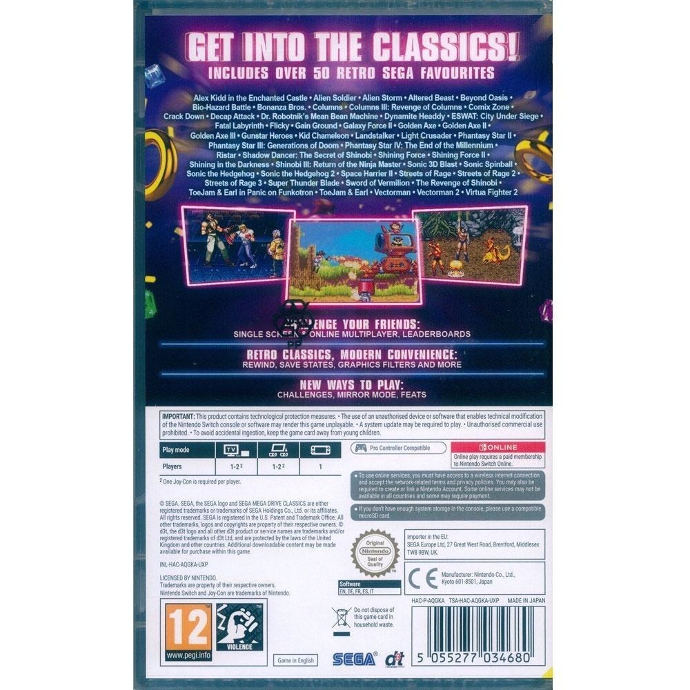 【一起玩】NS Switch SEGA Mega Drive Classics 經典合輯 英文歐版 SEGA-細節圖3