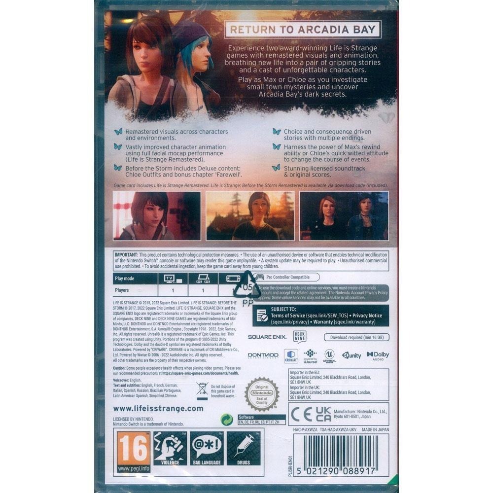 【一起玩】NS Switch 奇異人生重製合輯 中英文歐版 Life is Strange 奇妙人生-細節圖3
