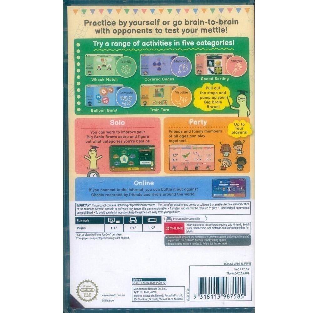 NS SWITCH 靈活腦學校 一起伸展大腦 中文版 附特典 Big Brain Academy 【一起玩】-細節圖7