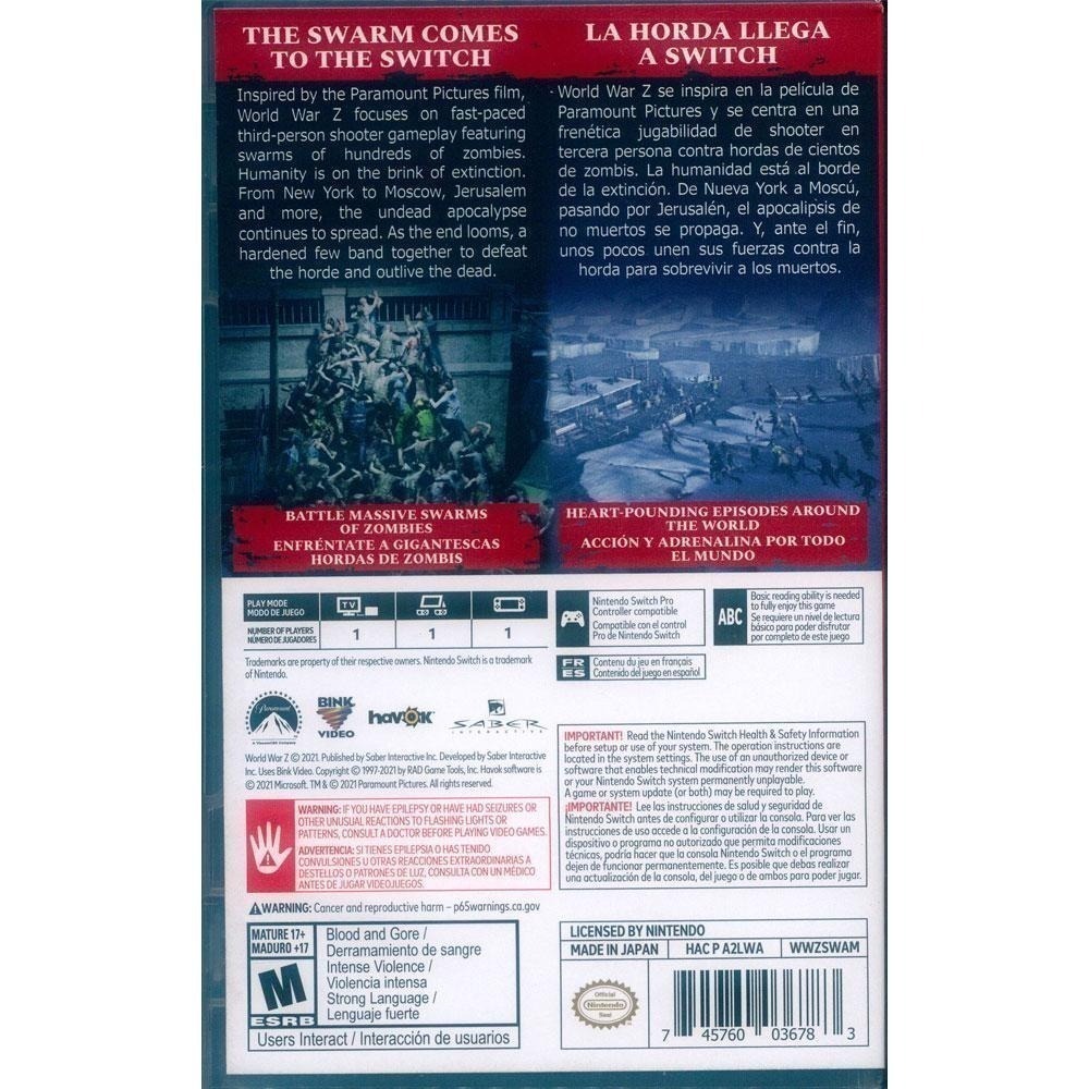 【一起玩】NS SWITCH 末日之戰 Z 中文版 World War Z-細節圖3