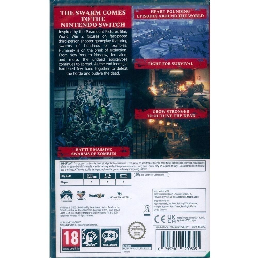 【一起玩】NS SWITCH 末日之戰 Z 中文版 World War Z-細節圖5