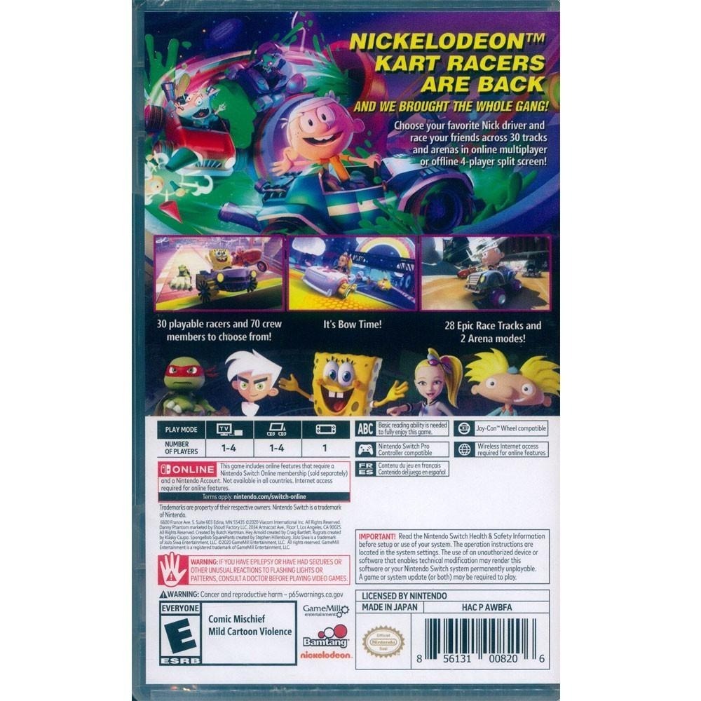 NS SWITCH 尼克卡通賽車手 2 大獎賽 中英文美版 Nickelodeon Kart Racers 2-細節圖3