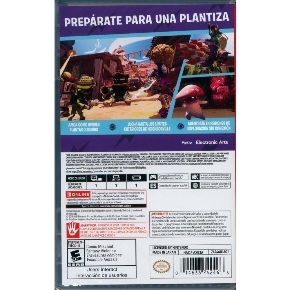 (一起玩) NS SWITCH 植物大戰殭屍：和睦小鎮保衛戰 完整版 中文版 Plants vs. Zombies-細節圖4