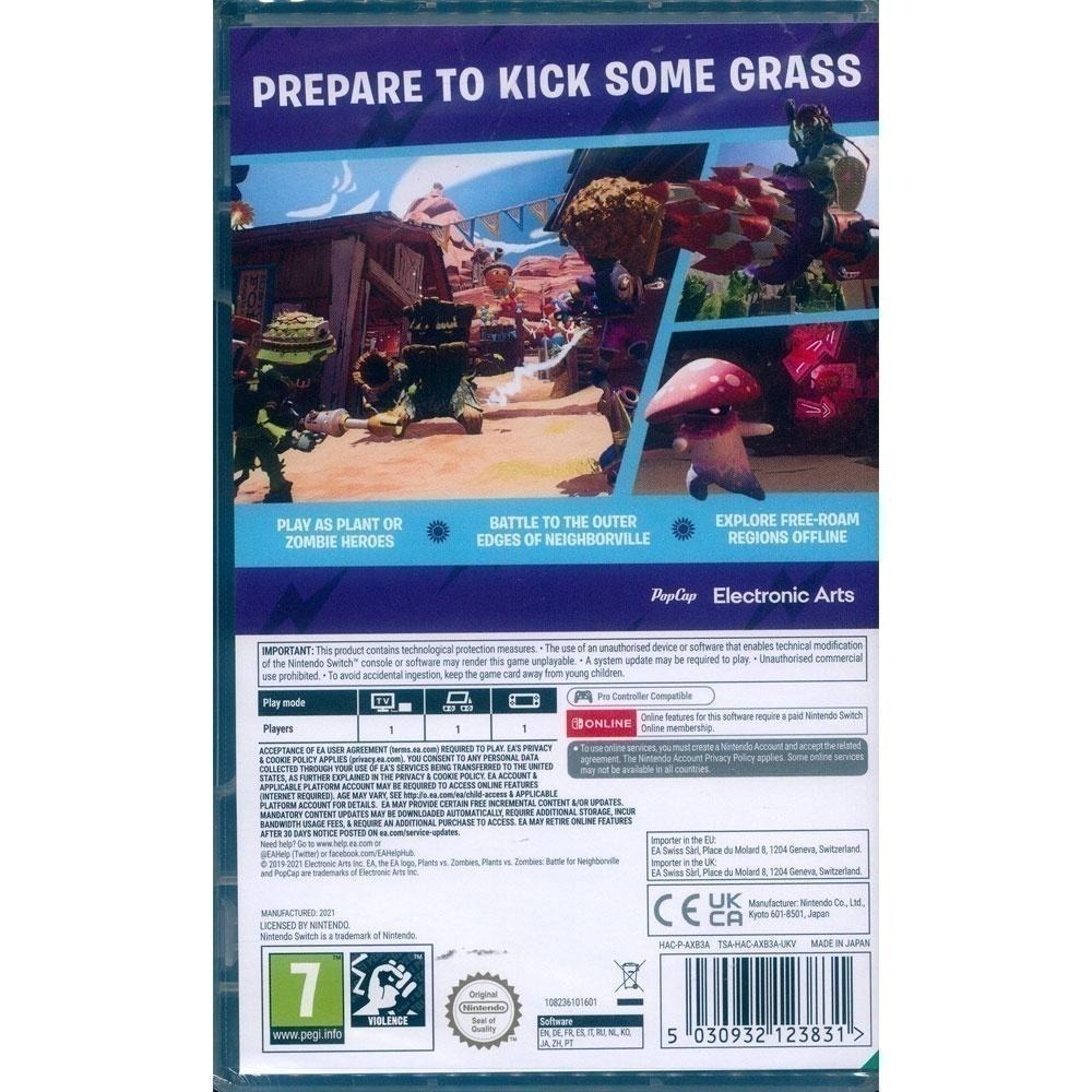 (一起玩) NS SWITCH 植物大戰殭屍：和睦小鎮保衛戰 完整版 中文版 Plants vs. Zombies-細節圖5