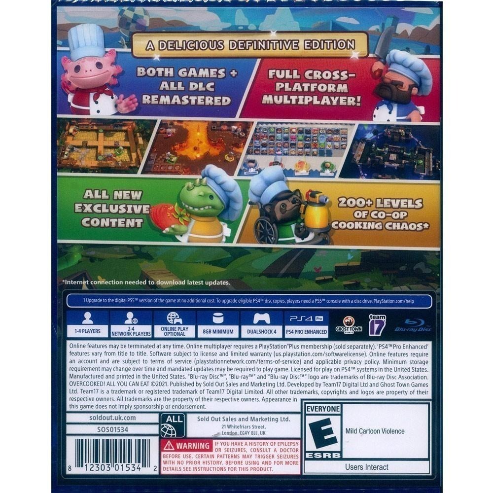 PS4 胡鬧廚房！全都好吃 中文美版 煮過頭1+2 煮過頭1 煮過頭2 Overcooked 【一起玩】-細節圖3