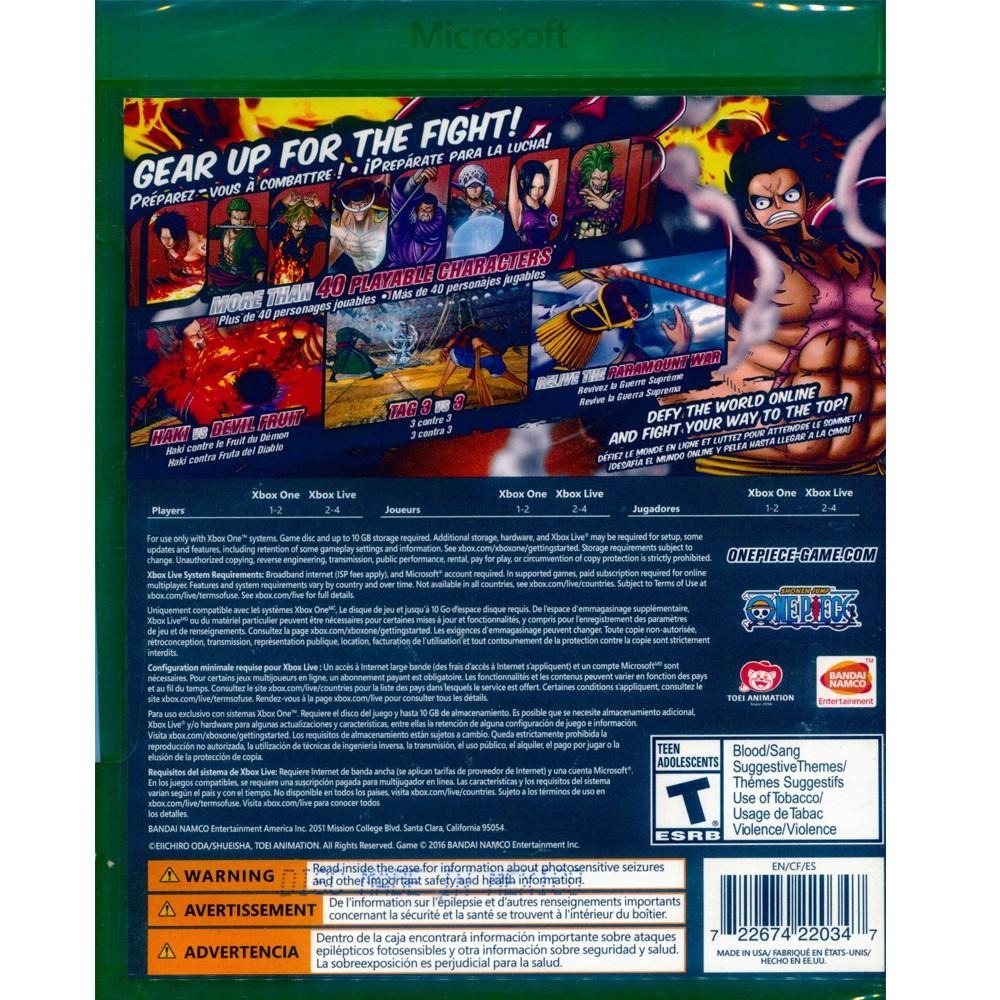 【一起玩】XBOX ONE 航海王 烈血 英日文美版 One Piece Burning Blood (現貨全新)-細節圖3