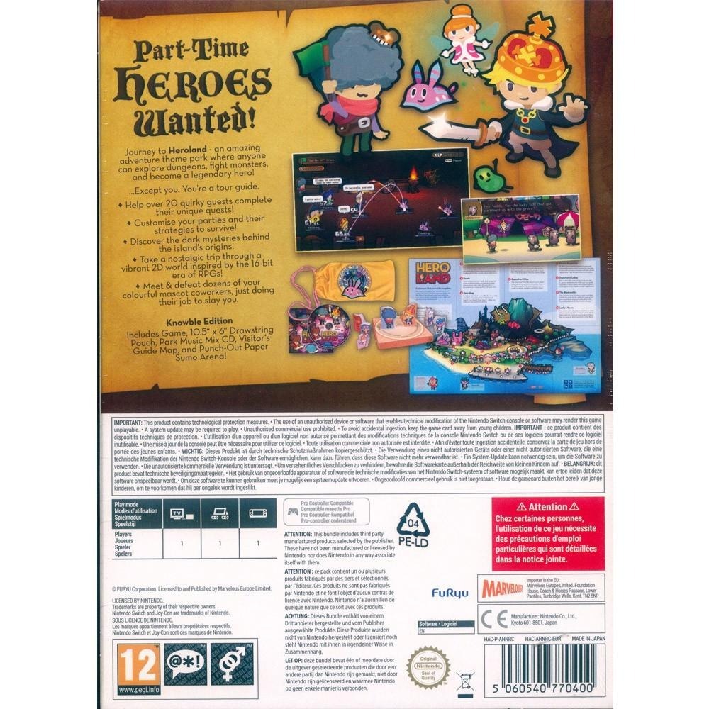 NS SWITCH 英雄島 限定版 英文歐版  Heroland  Knowble Edition (一起玩)-細節圖3