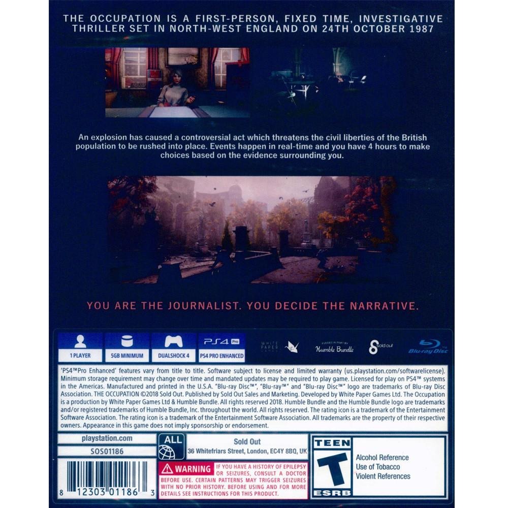 【一起玩】PS4 職業使命 英文美版 The Occupation(現貨全新)-細節圖3