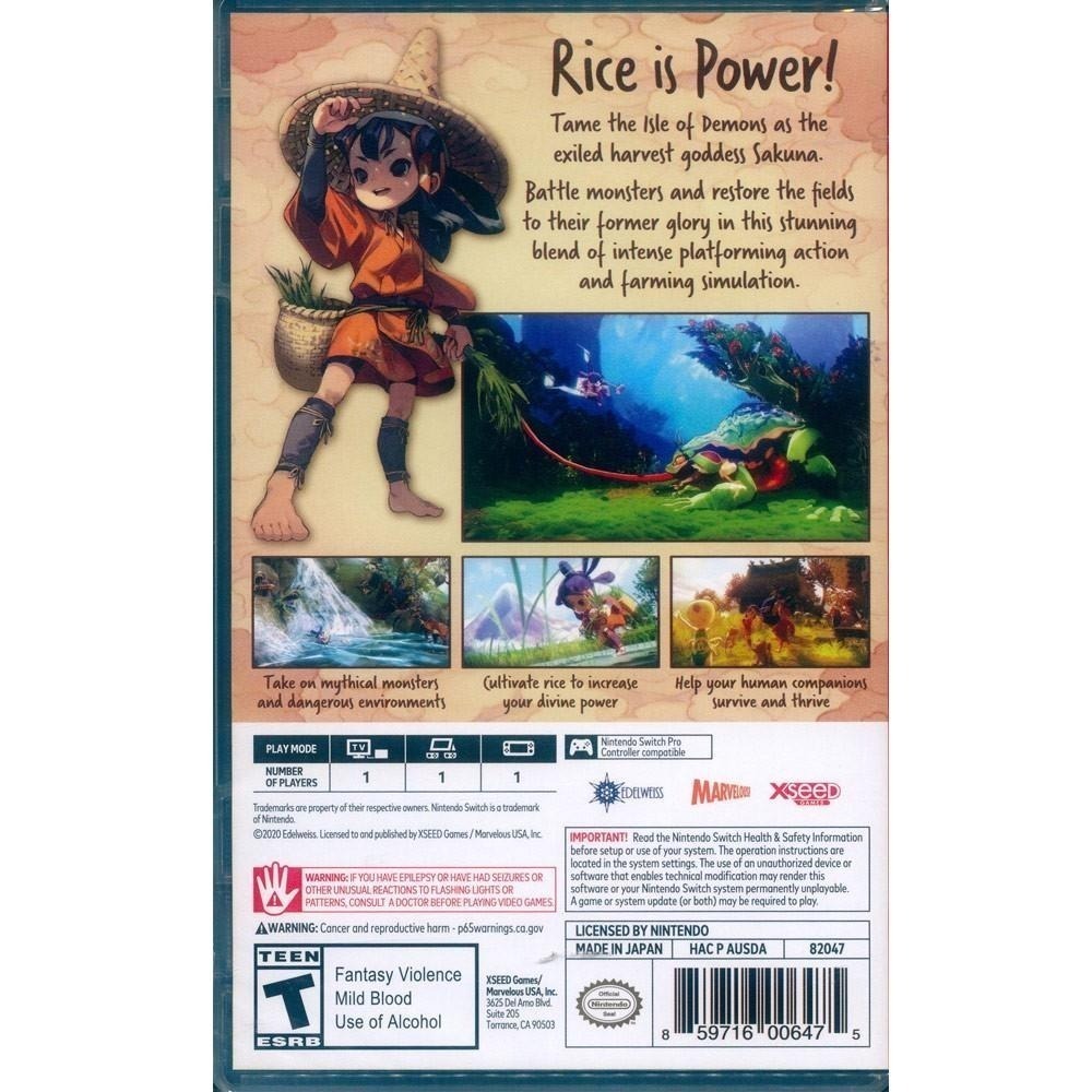 NS Switch 天穗之咲稻姬 天穗種稻姬 中文版 Sakuna of Rice and Ruin【一起玩】-細節圖5