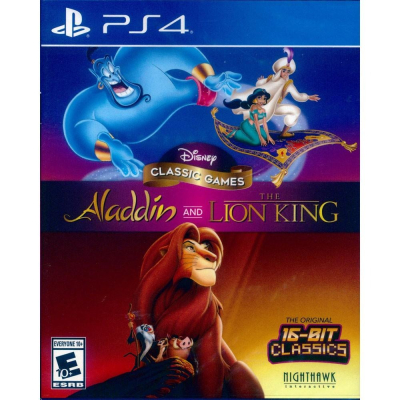 PS4 迪士尼經典遊戲 阿拉丁和獅子王 英日文美版 Disney Classic Games(現貨全新)