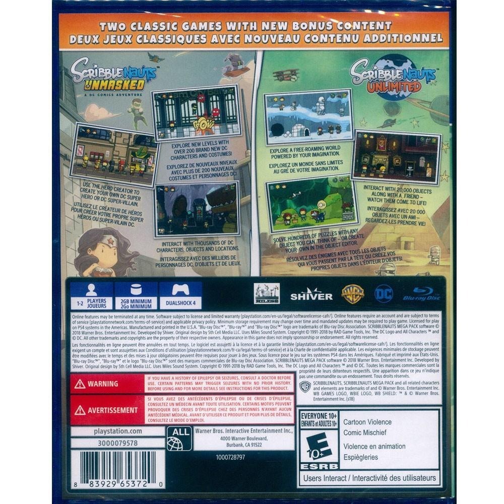 PS4 塗鴉冒險家 超級包 英文美版 Scribblenauts Mega Pack 玩遊戲練英文 【一起玩】-細節圖3