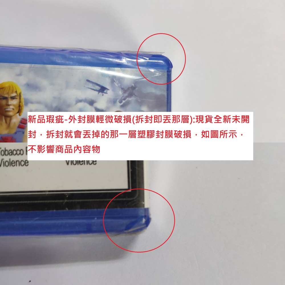 新品瑕疵-外封膜輕微破損(拆封即丟那層)