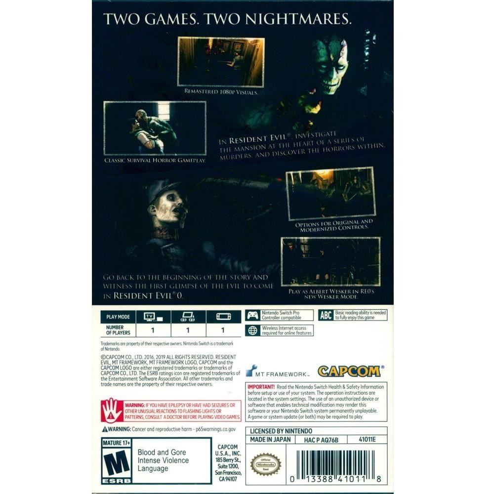 NS SWITCH 惡靈古堡 起源精選輯 中英日文美版 Resident Evil Origins【一起玩】(現貨全新)-細節圖3