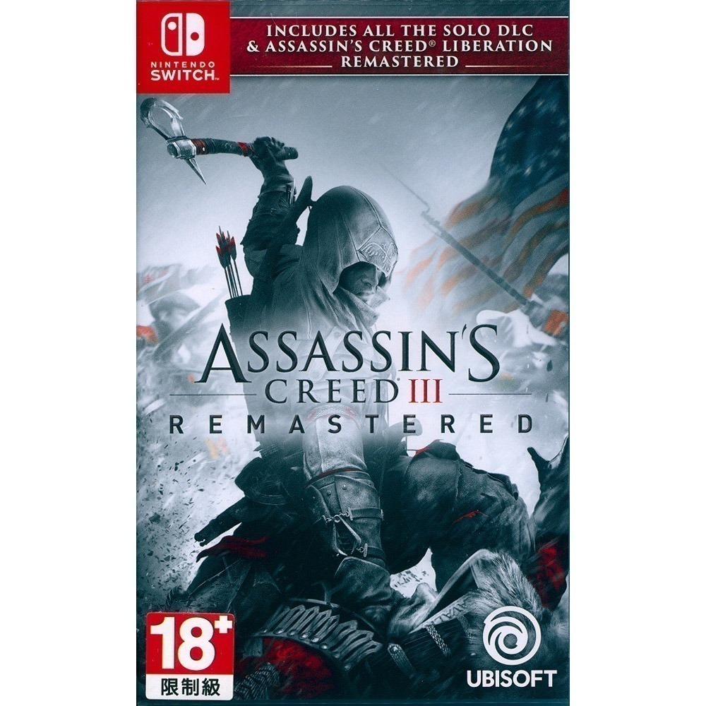 【一起玩】NS Switch 刺客教條 3 重製版 中文版 Assassin＇s Creed III(現貨全新)-規格圖3