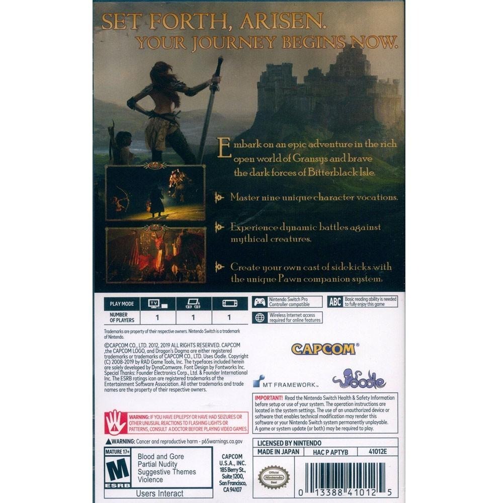 NS SWITCH 龍族教義 黑暗再臨 中英日文美版 Dragon＇s Dogma Dark【一起玩】(現貨全新)-細節圖3
