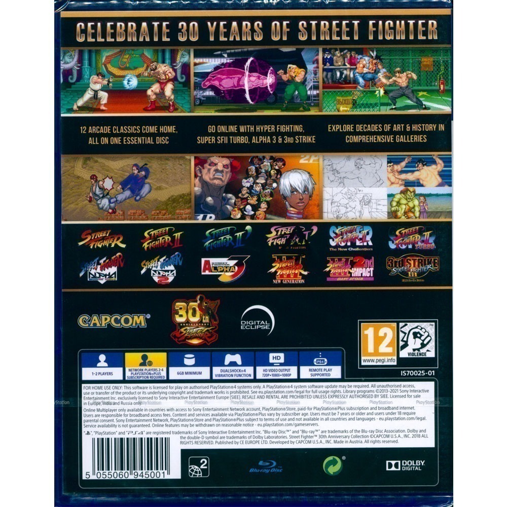 【一起玩】PS4 快打旋風 30 週年紀念合集 中英日文版 Street Fighter 30th (現貨全新)-細節圖4