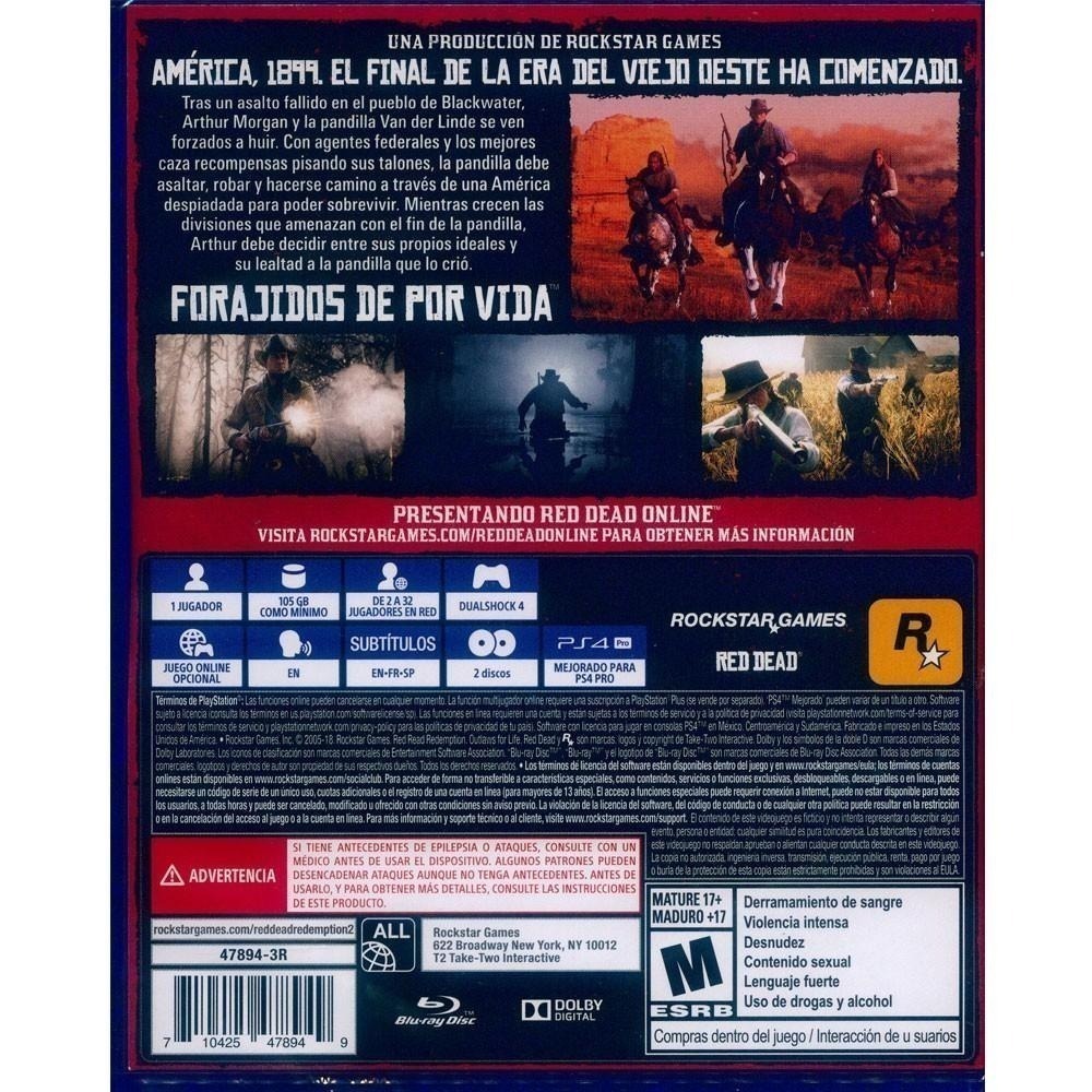 PS4 碧血狂殺 2 中英文美版 (拉丁)  Red Dead Redemption 2【一起玩】(現貨全新)-細節圖3