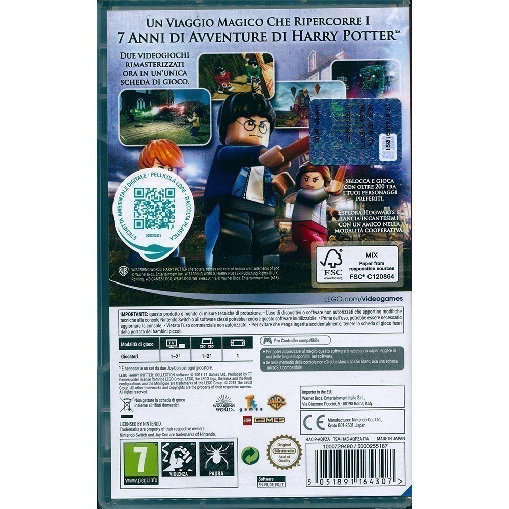 【一起玩】NS SWITCH 樂高哈利波特 合輯收藏版 英文版 (附道具密碼表)LEGO Harry Potter-細節圖4