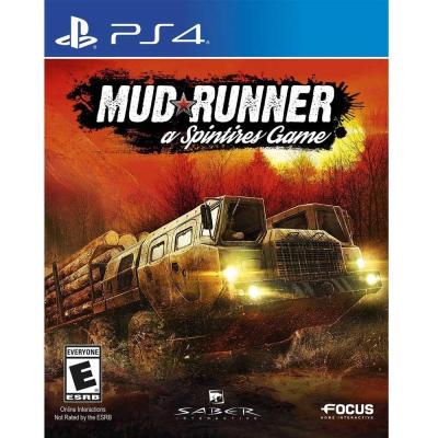 (現貨全新-透明外包裝封膜破損) PS4 旋轉輪胎 泥濘奔馳 英文美版 Spintires MudRunner