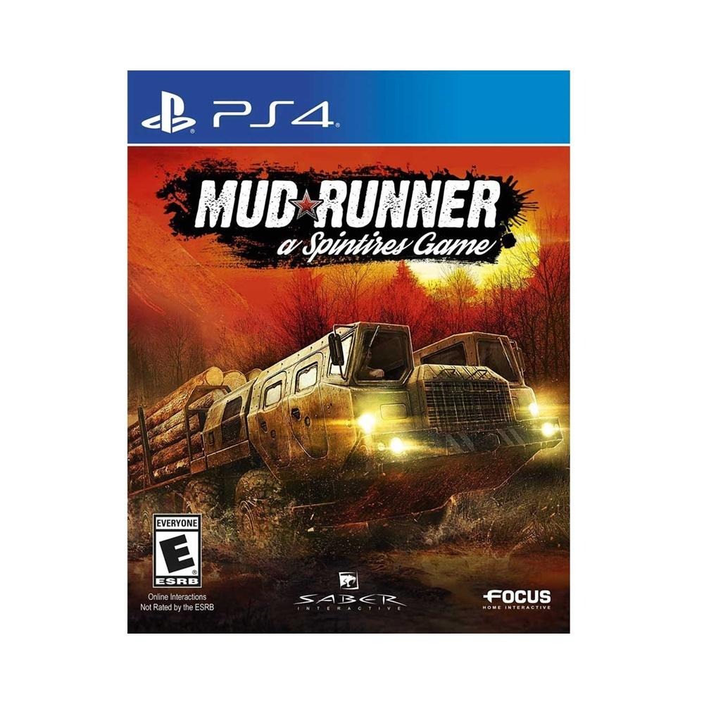 (現貨全新-透明外包裝封膜破損) PS4 旋轉輪胎 泥濘奔馳 英文美版 Spintires MudRunner-細節圖2