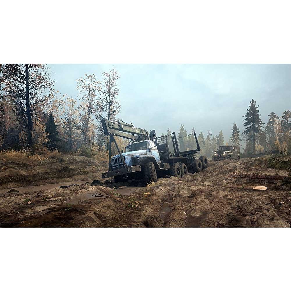 (現貨全新-透明外包裝封膜破損) PS4 旋轉輪胎 泥濘奔馳 英文美版 Spintires MudRunner-細節圖5