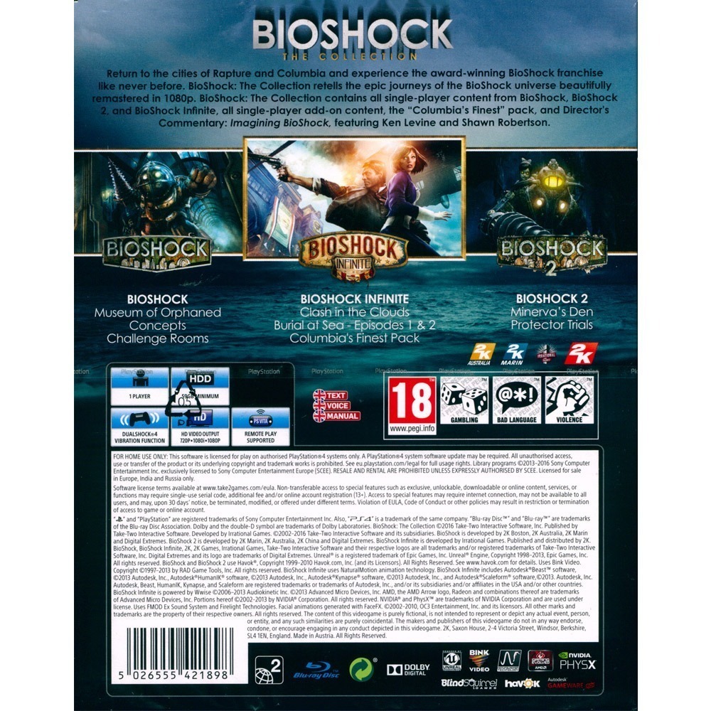 【一起玩】PS4 生化奇兵合集 中文版 BioShock The Collection-細節圖3