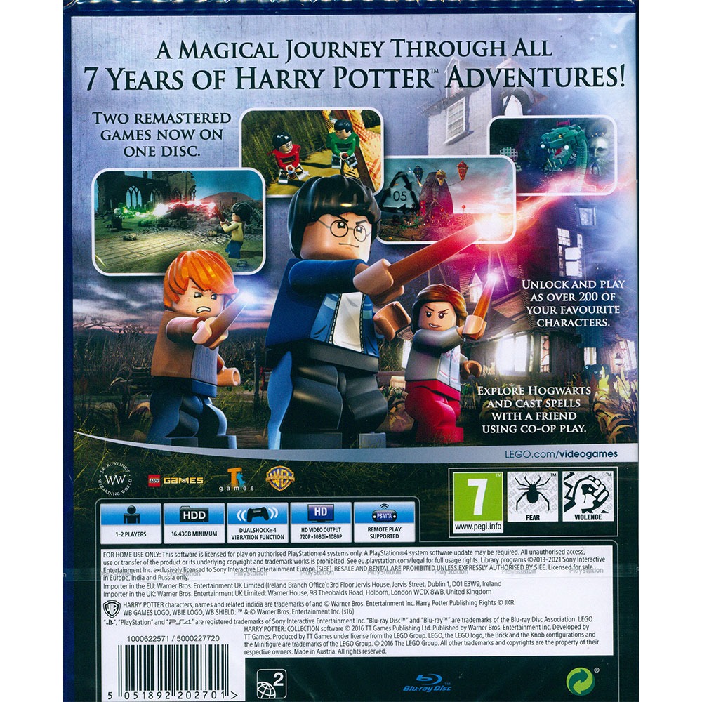 【一起玩】PS4 樂高哈利波特 合輯 英文版 (附贈密碼表) LEGO Harry Potter-細節圖4