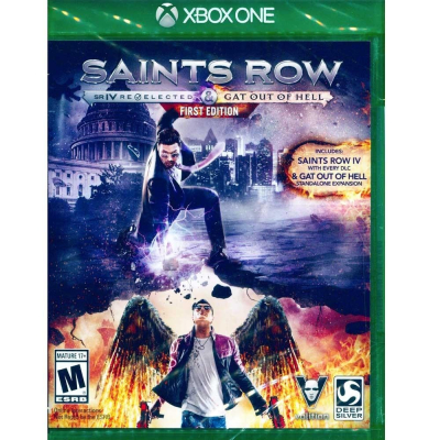 【一起玩】XBOX ONE 黑街聖徒 4 再次當選+逃出地獄 第一版 英文美版 Saints Row IV(現貨全新)