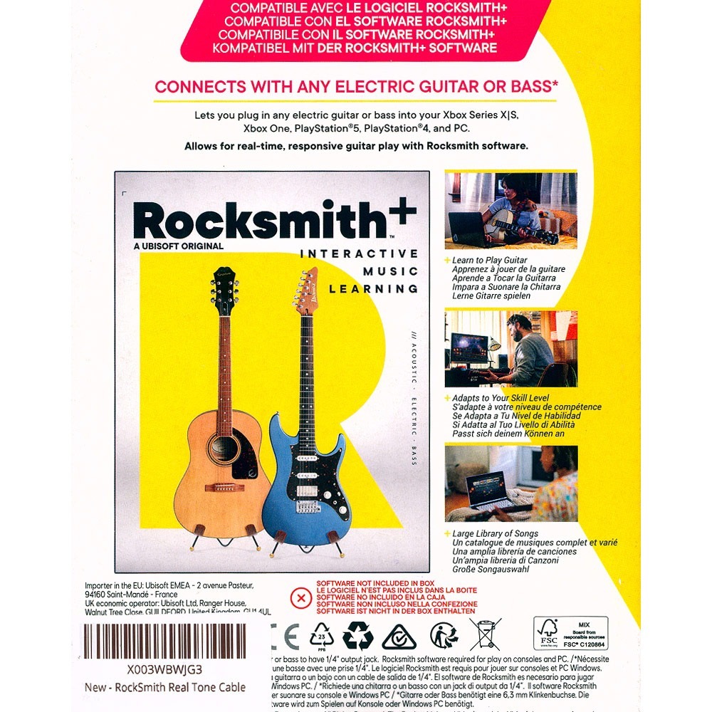 【一起玩】搖滾史密斯 音源線 導線 Rocksmith Real Tone Cable PS5 PS4 PC XBOX-細節圖2