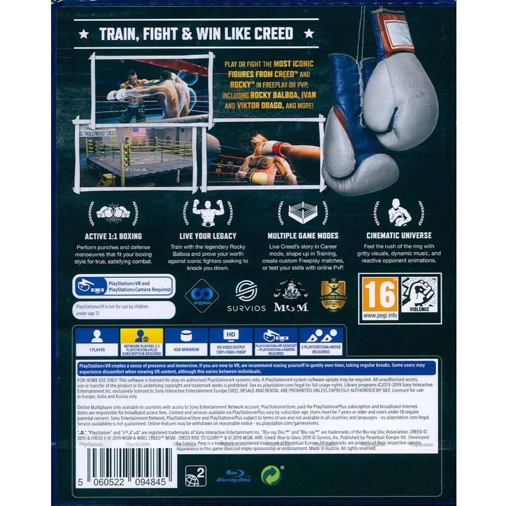 【一起玩】PS4 VR 金牌拳手 走向榮耀 英文歐版 Creed: Rise to Glory 拳擊VR-細節圖3