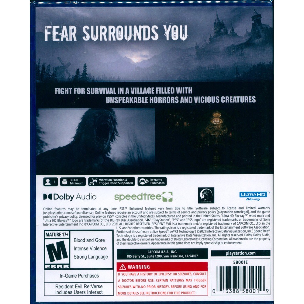 【一起玩】PS5 惡靈古堡8 村莊 英日文美版 Resident Evil Village 惡靈8-細節圖3