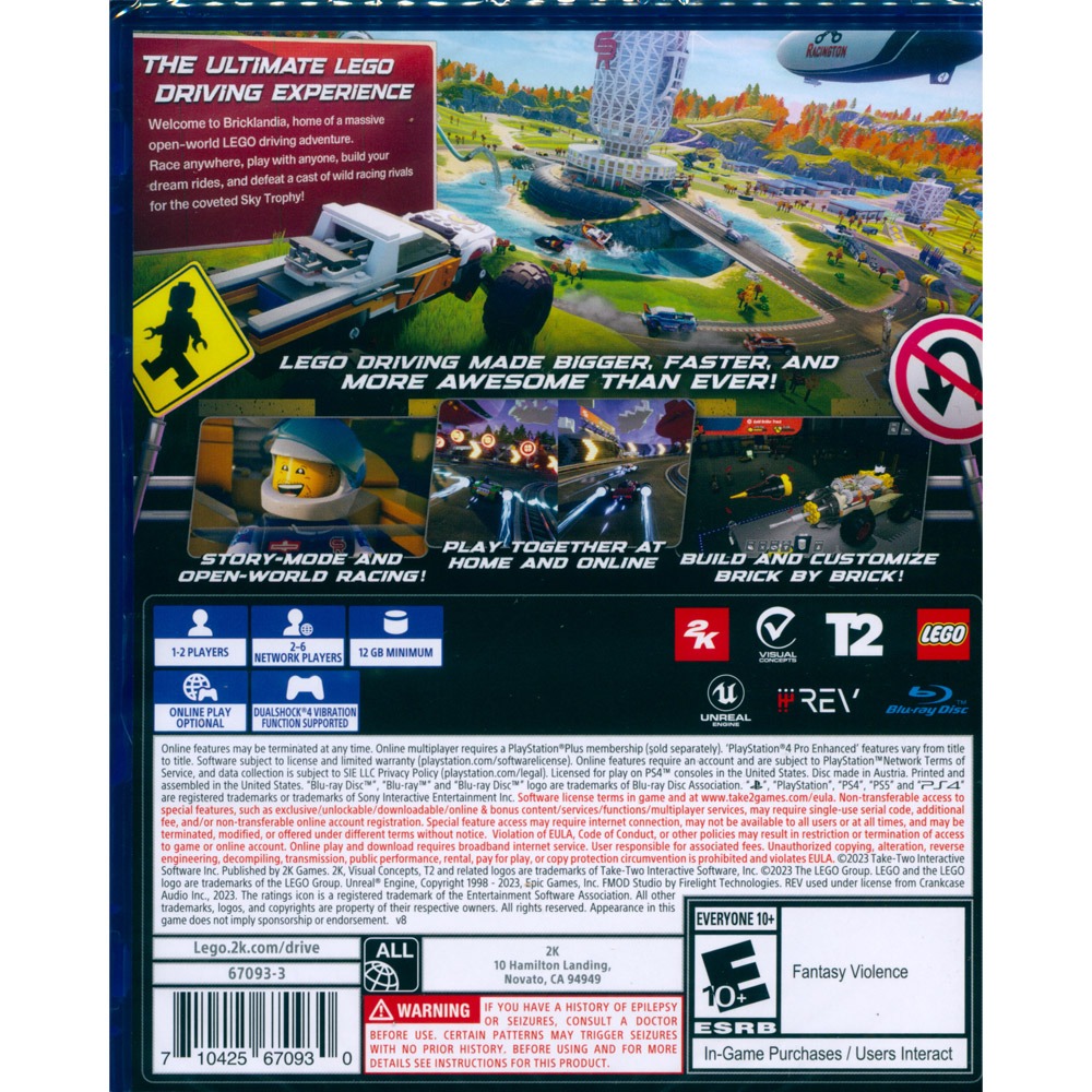 【一起玩】PS4 樂高2K 飆風賽車 中英文美版 LEGO 2K DRIVE 附雙特典-細節圖2