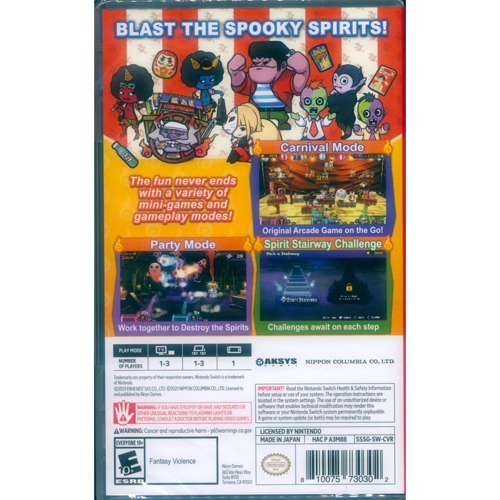 【一起玩】NS SWITCH 難道是？妖怪射擊屋 英文美版 Spooky Spirit Shooting Gallery-細節圖3