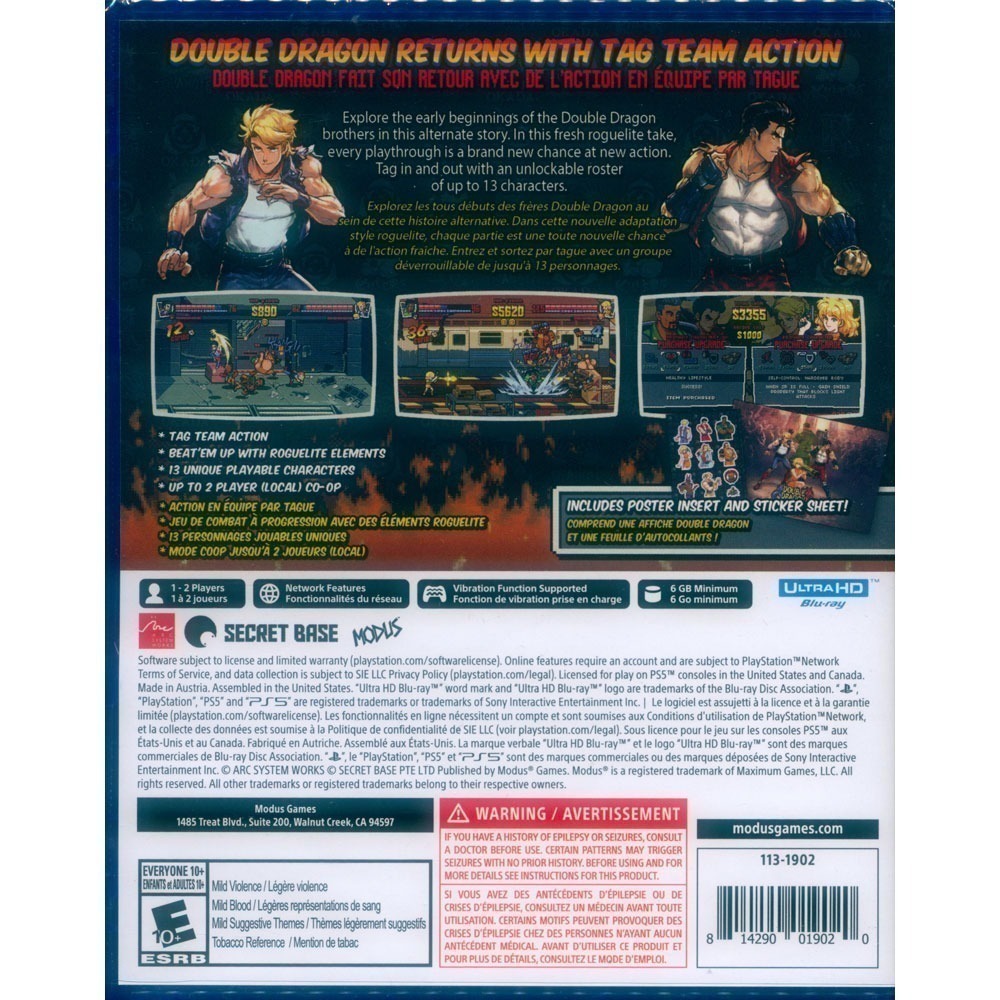 【一起玩】PS5 雙截龍外傳：龍之崛起 中英日文版 Double Dragon 雙龍出海 群龍崛起-細節圖3